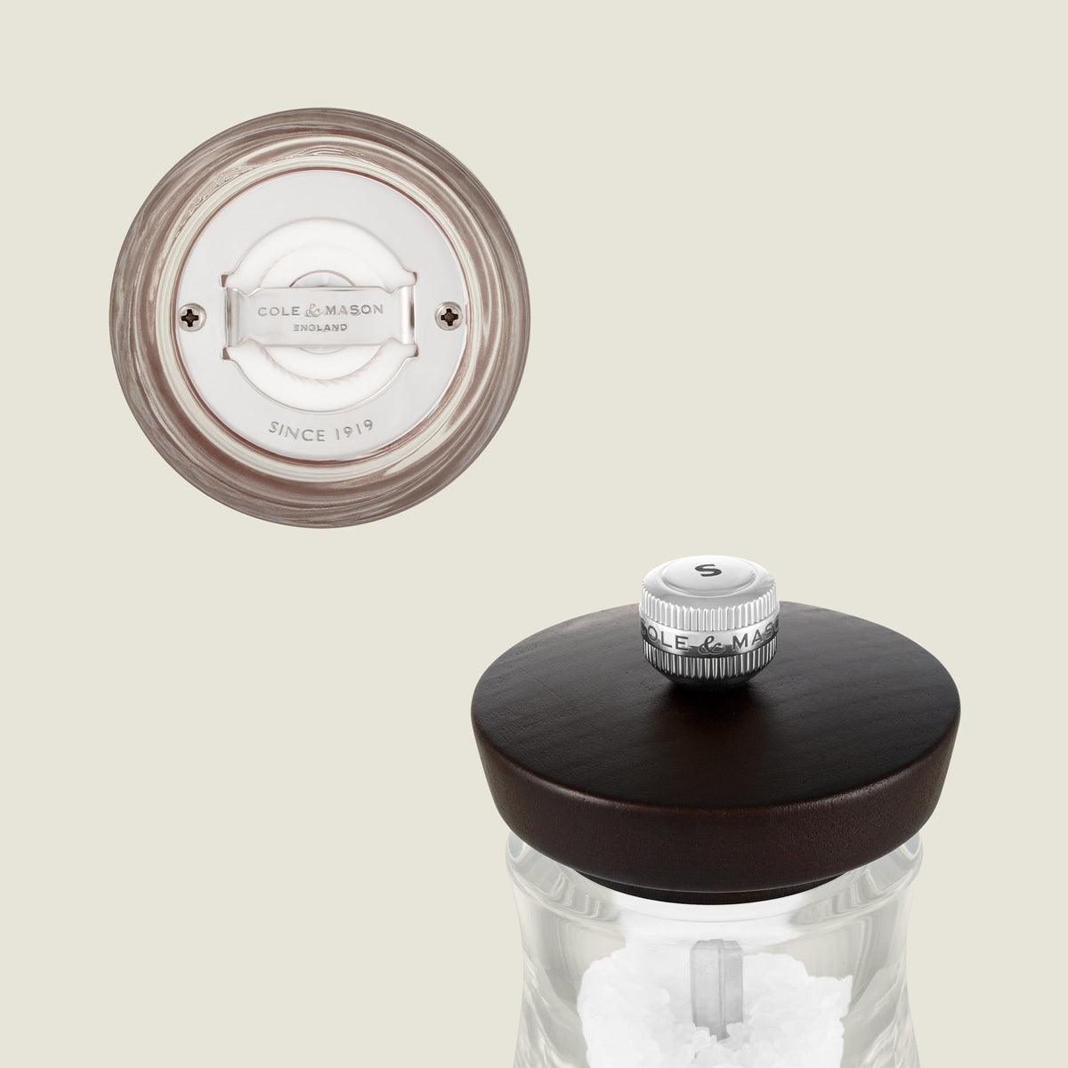 Cole & Mason Holborn Chocolate Beech Salt & Pepper Mills