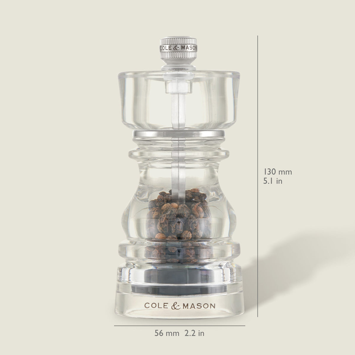 Cole & Mason London Acrylic Salt & Pepper Mills