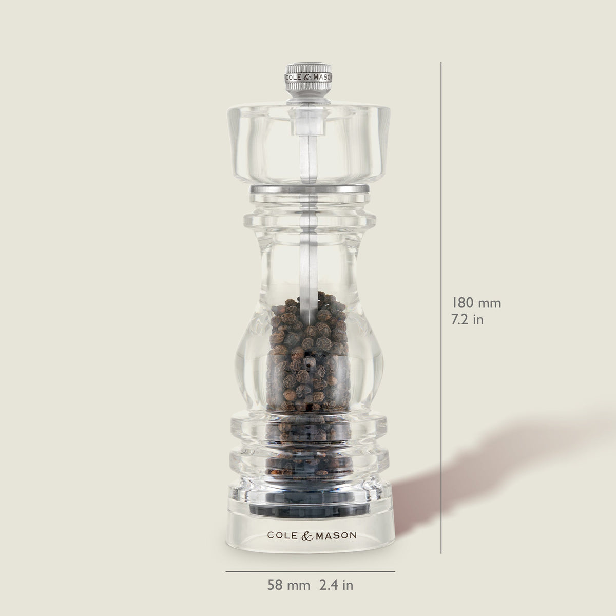 Cole & Mason London Acrylic Salt & Pepper Mills