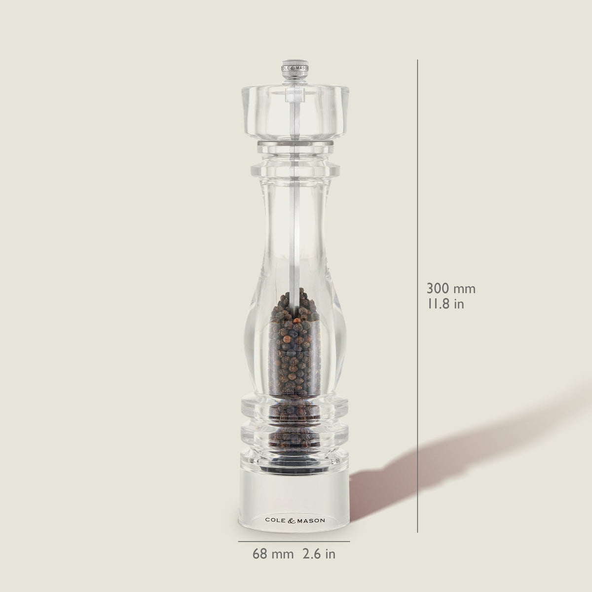 Cole & Mason London Acrylic Salt & Pepper Mills