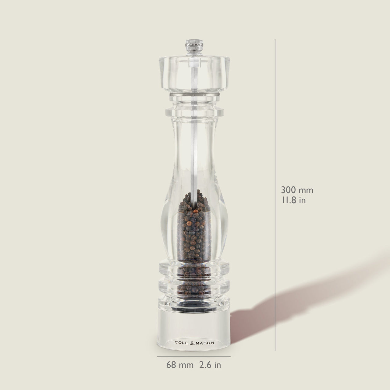 Cole & Mason London Acrylic Salt & Pepper Mills