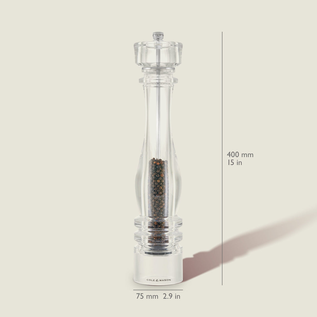 Cole & Mason London Acrylic Salt & Pepper Mills