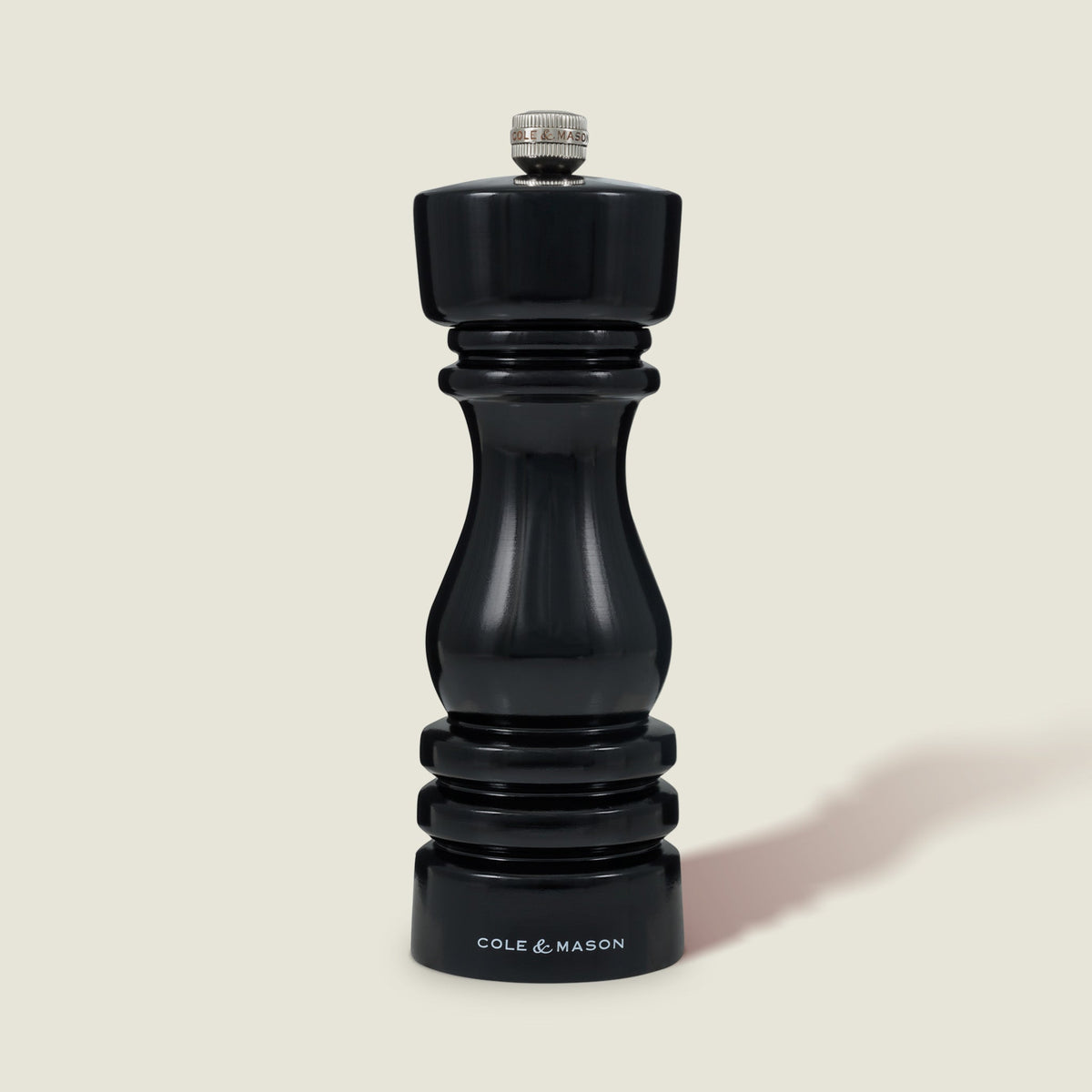 Cole & Mason London Black Gloss Salt & Pepper Mills 7"