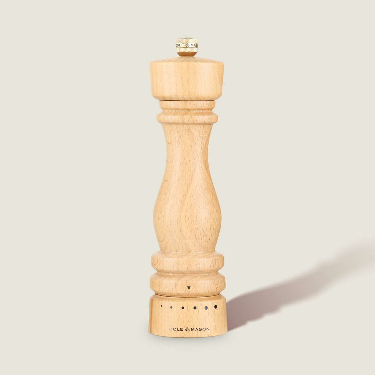 Cole & Mason London Natural Beech Grind Select Salt & Pepper Mills