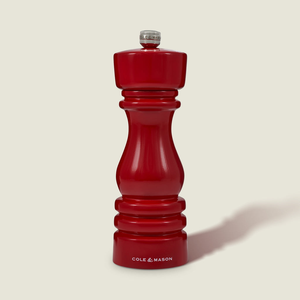Cole & Mason London Red Gloss Salt & Pepper Mills 7"