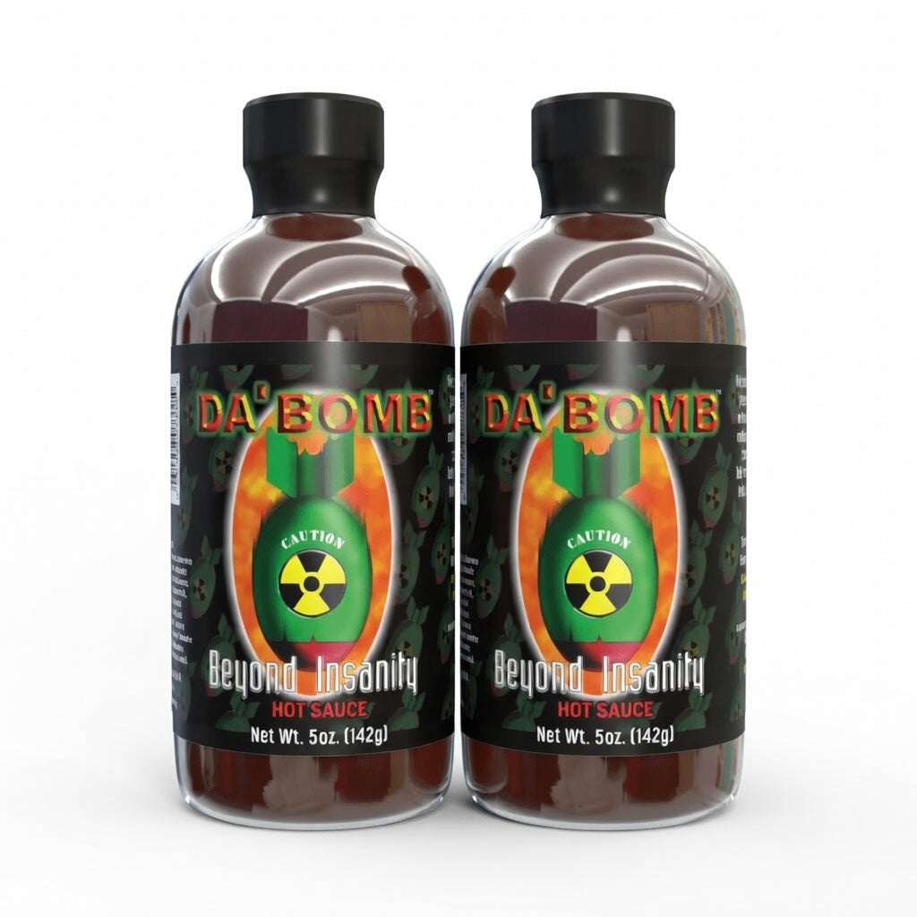 Da Bomb Beyond Insanity Hot Sauce | As Seen On all 26 Seasons of Hot Ones (2PK) Best By/Best Buy 08/2026