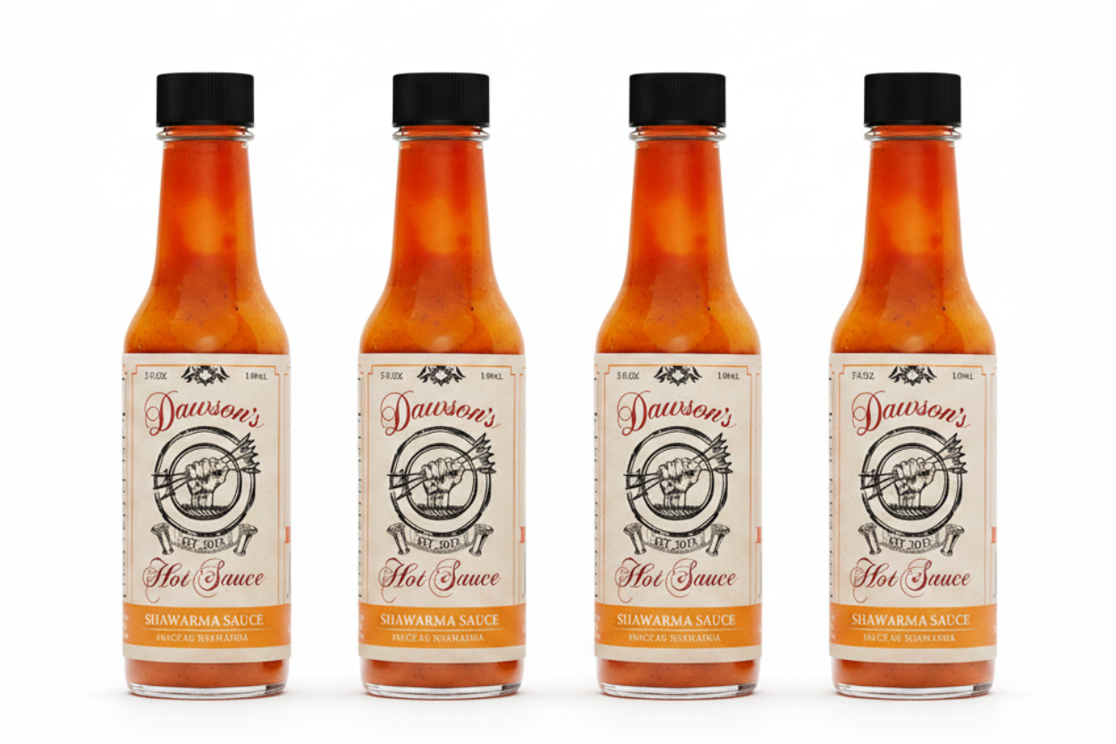 Dawson's Shawarma Sauce | Hot Ones Season 13 Sauce #2, 5 oz. (4PK) - BEST BUY:  Best By 8/27/26