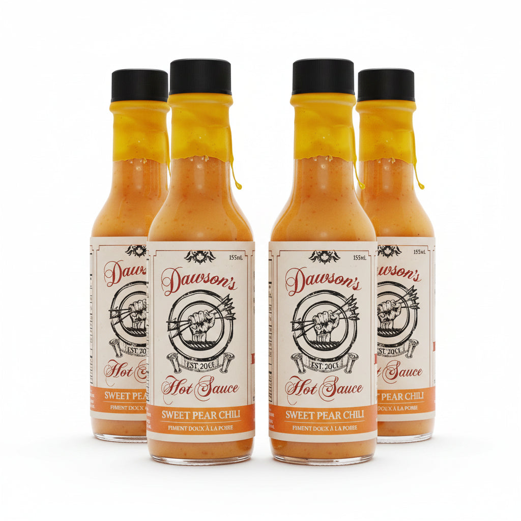 Dawson's Sweet Pear Chili Hot Sauce, 5 oz. (4PK) - BEST BUY:  Best By 8/21/26