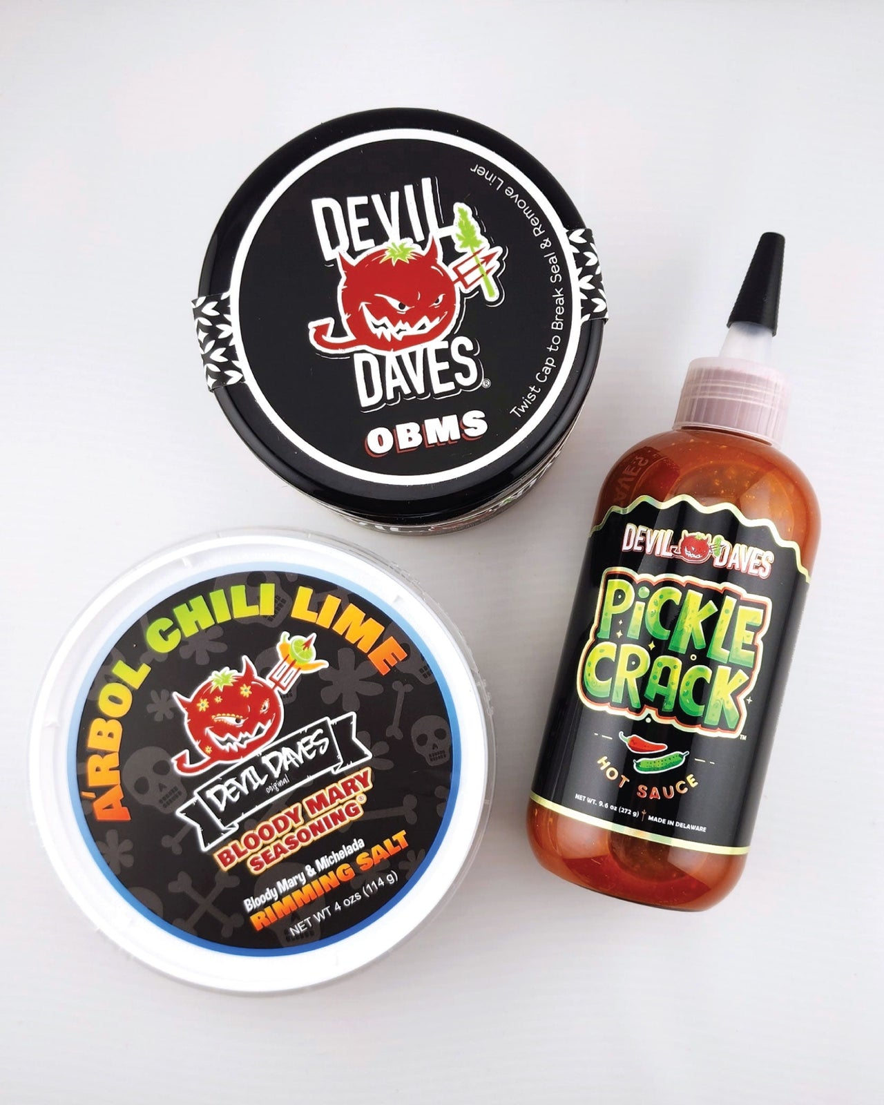 Fiesta Pack | Chelada Chili Lime, Pickle Hot Sauce & Seasoning Tub