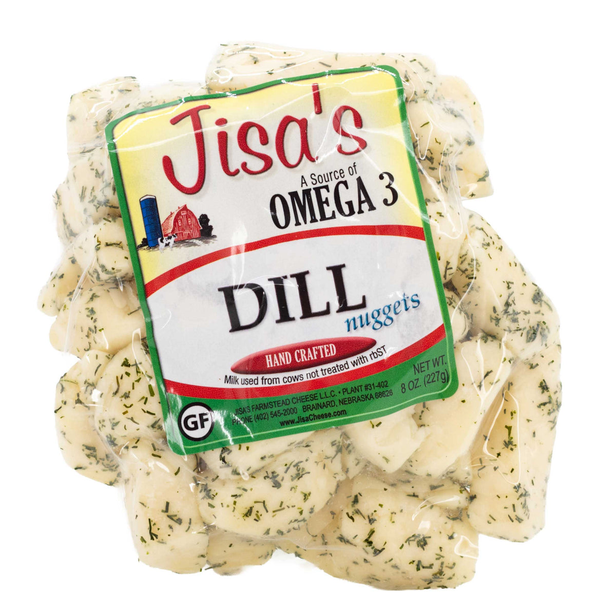 Best Nebraska Farmstead Cheese 6 Piece Sampler | Garlic Pepper, Dill, Havarti Bell, Tomato Basil, Garden Herb, Garlic Parsley | Made in Small Batches