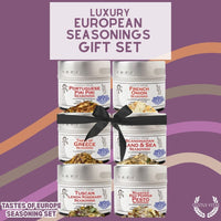 European Seasonings Gift Set - Tastes of Europe - Artisanal Spice Blends Six Pack
