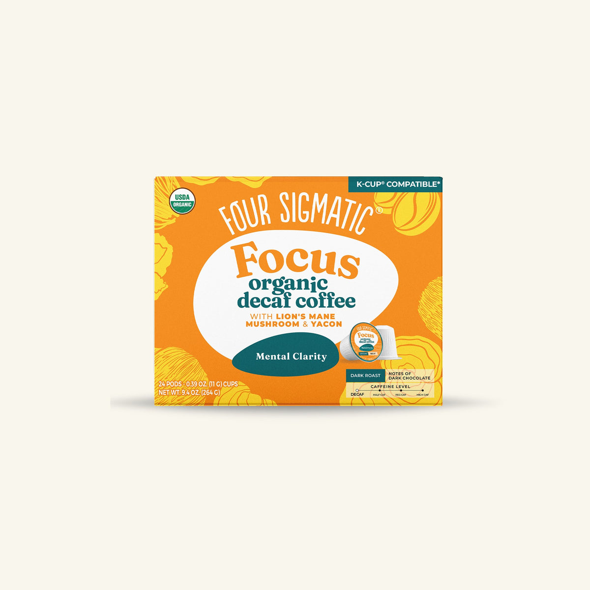 Focus Decaf Coffee Pods (24ct)
