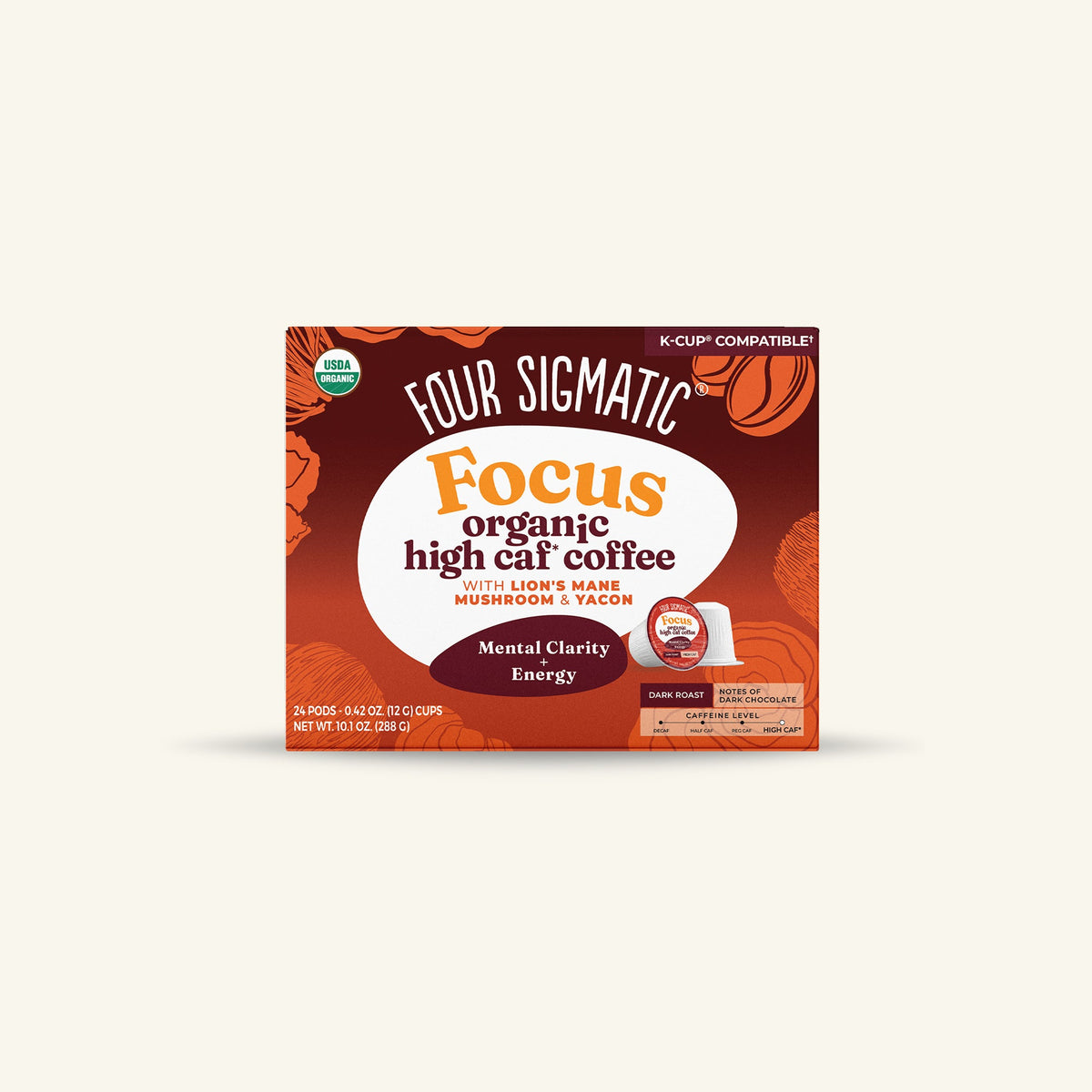 Focus High Caf Coffee Pods (24ct)