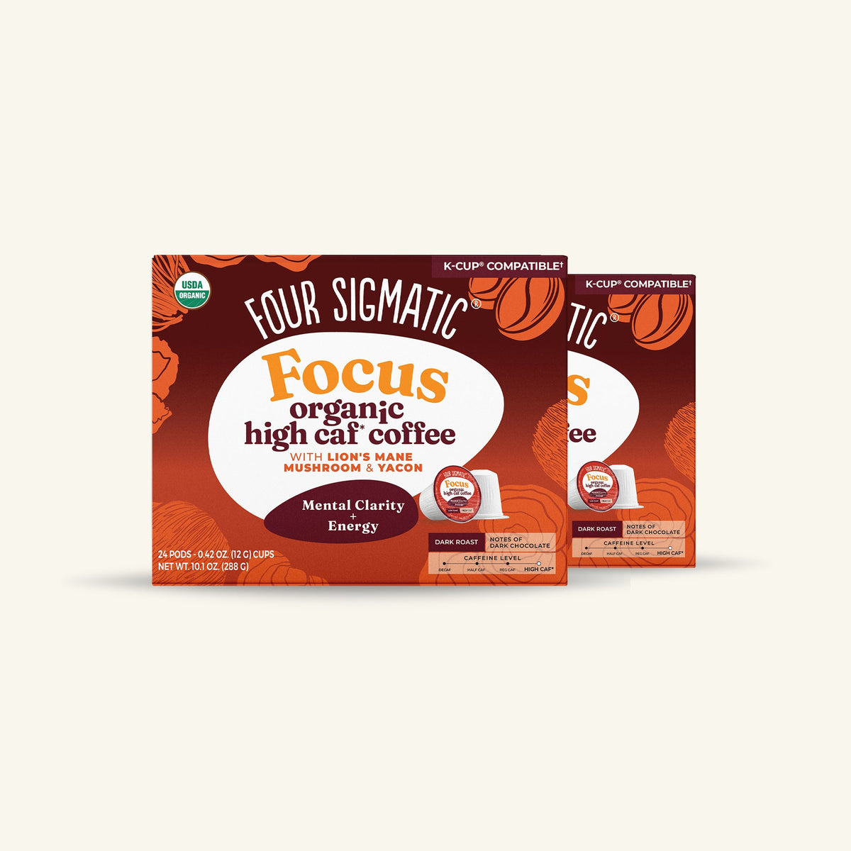 Focus High Caf Coffee Pods (24ct)