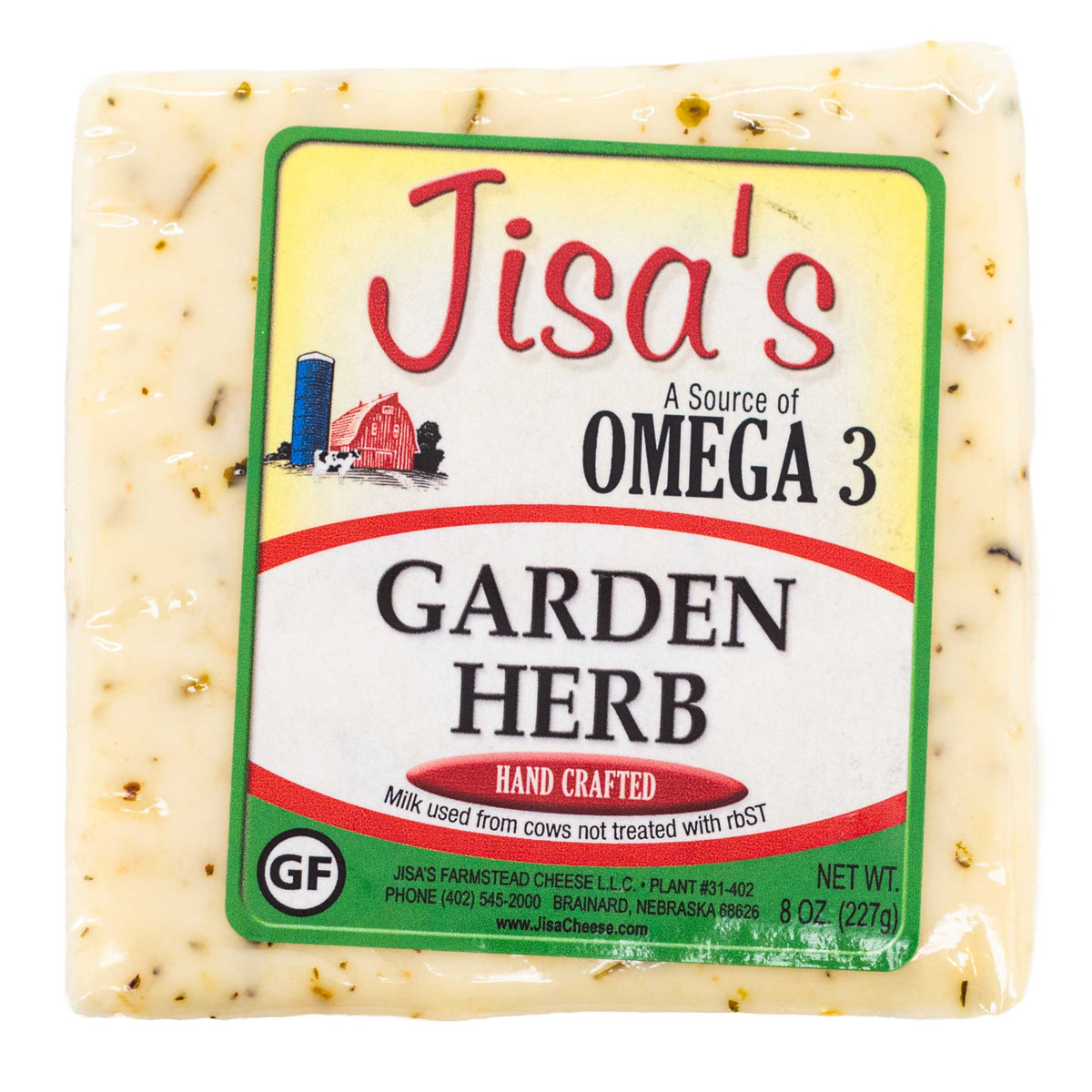 Best Nebraska Farmstead Cheese 6 Piece Sampler | Garlic Pepper, Dill, Havarti Bell, Tomato Basil, Garden Herb, Garlic Parsley | Made in Small Batches