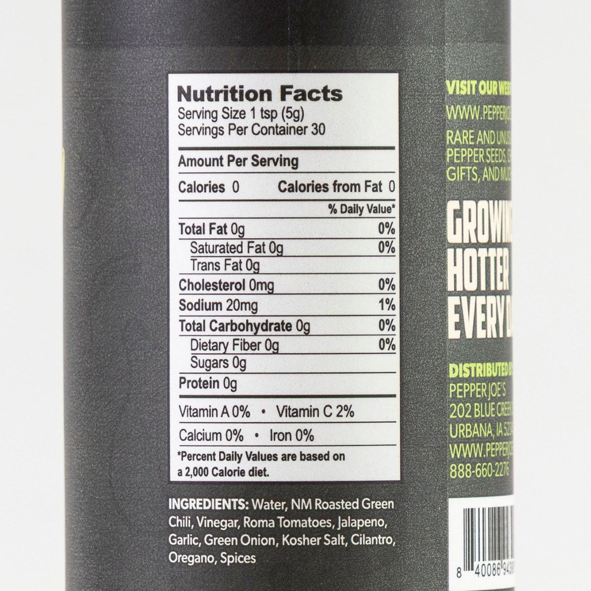Garlic Green Chile Hot Sauce - 5 oz