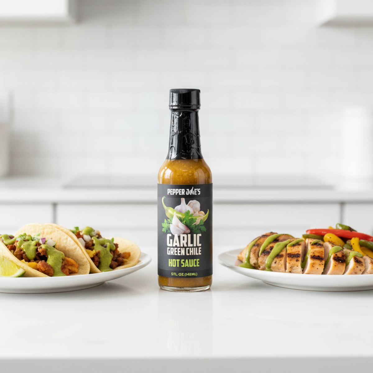 Garlic Green Chile Hot Sauce - 5 oz