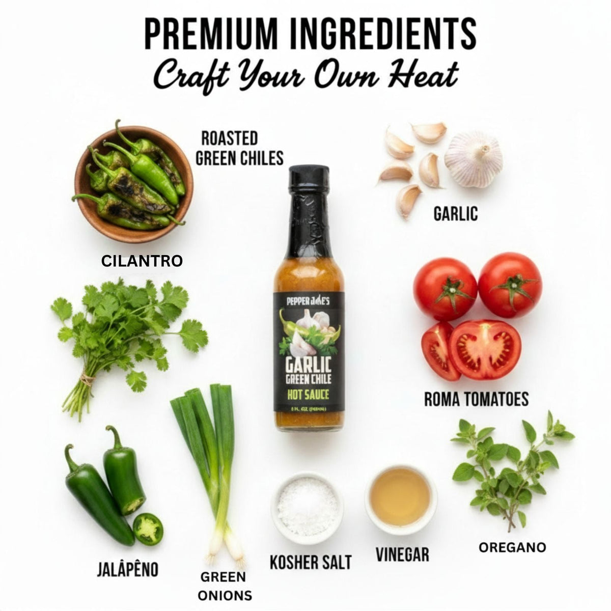 Garlic Green Chile Hot Sauce - 5 oz