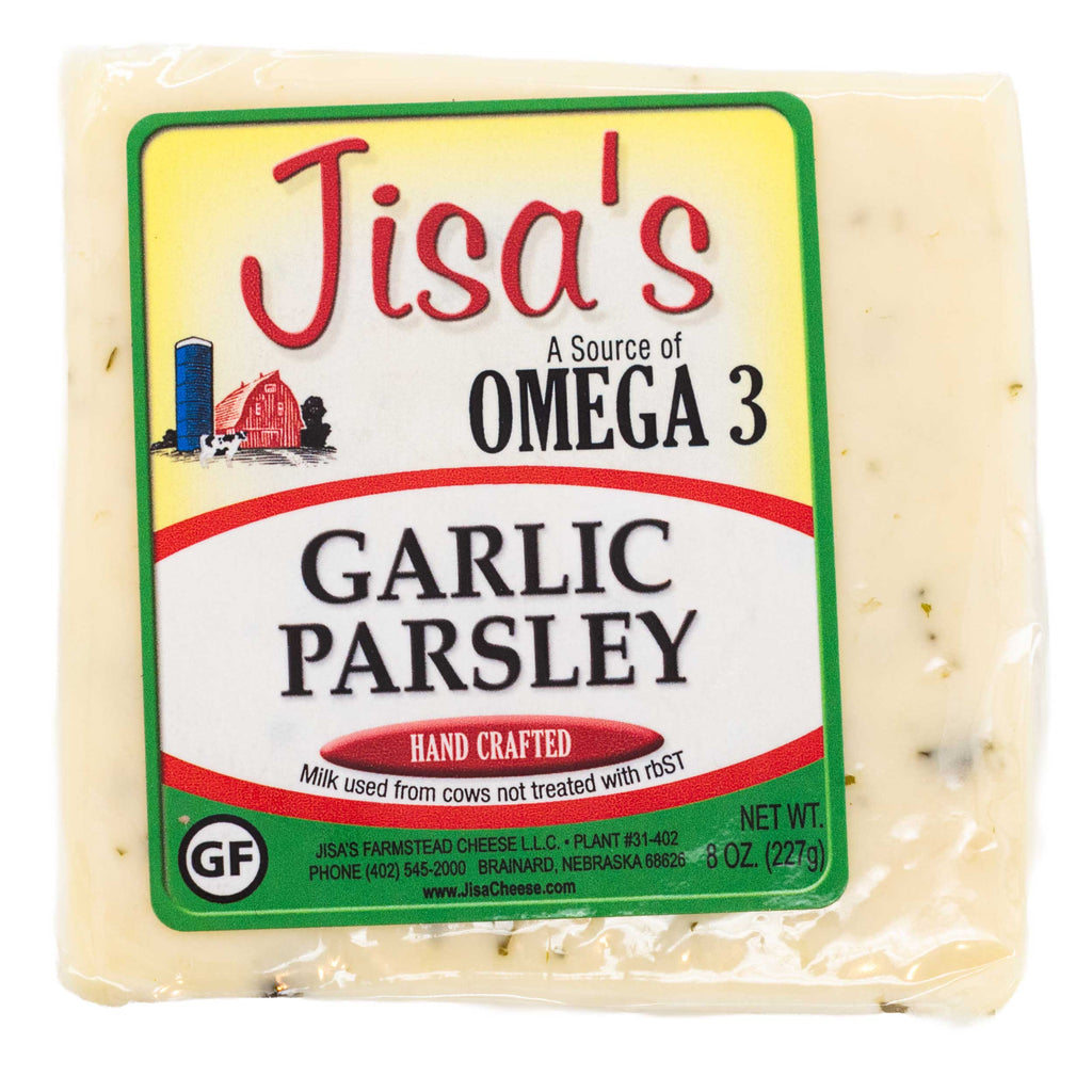 Best Nebraska Farmstead Cheese 6 Piece Sampler | Garlic Pepper, Dill, Havarti Bell, Tomato Basil, Garden Herb, Garlic Parsley | Made in Small Batches