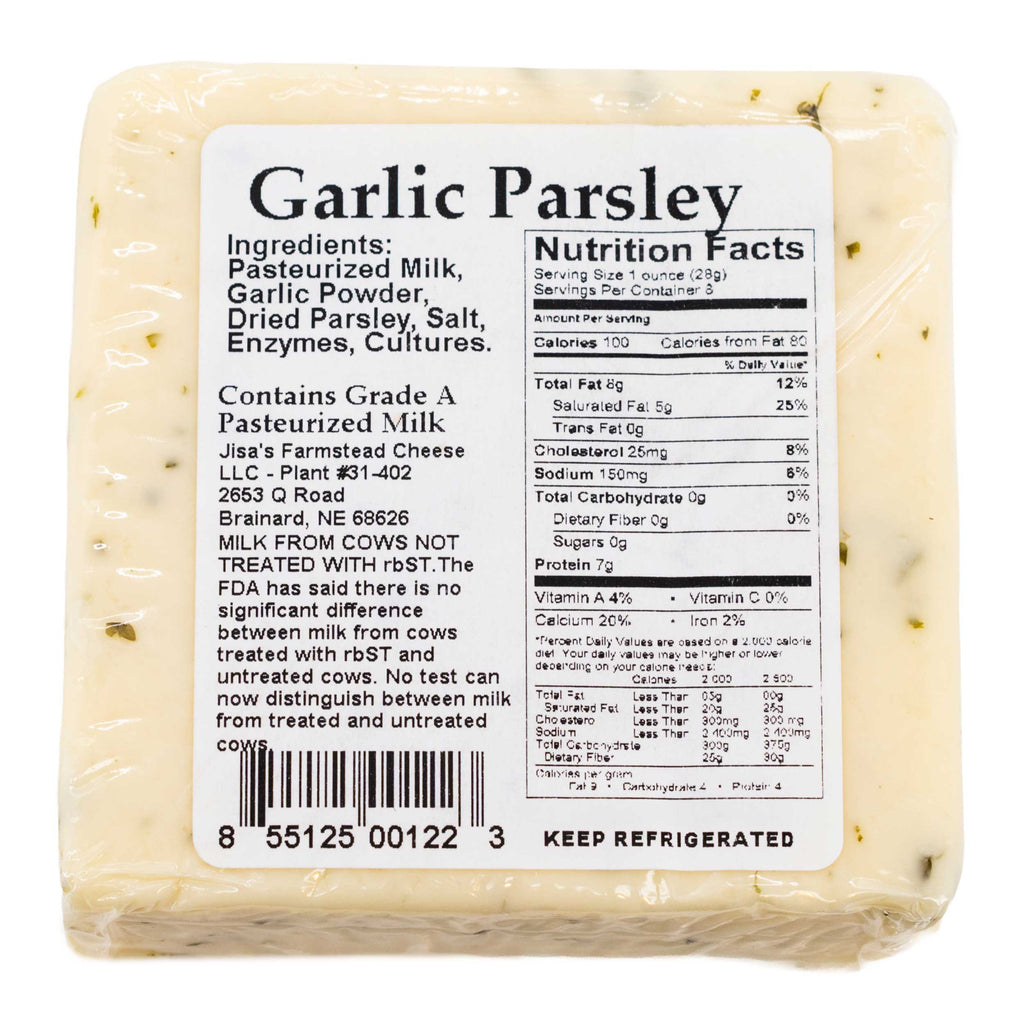 Best Nebraska Farmstead Cheese 6 Piece Sampler | Garlic Pepper, Dill, Havarti Bell, Tomato Basil, Garden Herb, Garlic Parsley | Made in Small Batches