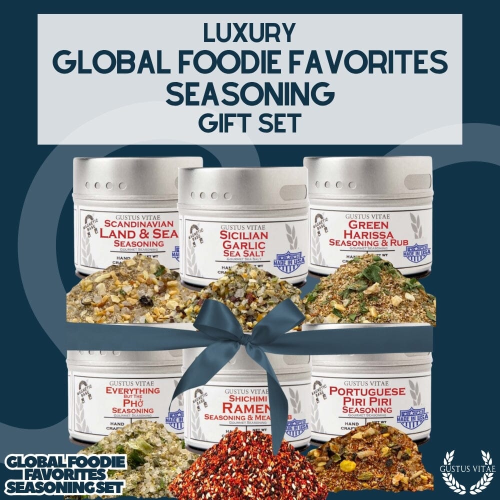 Global Foodie Favorites | World-Spanning 6 Pack Collection | Authentic Gourmet Seasonings and Spice Blends