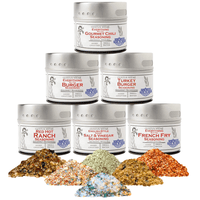 Gourmet Backyard BBQ Burgers & Fries Seasoning Set - Six Pack