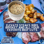 Gourmet BBQ Steak &  Beef Seasoning Gift Set - Six Pack