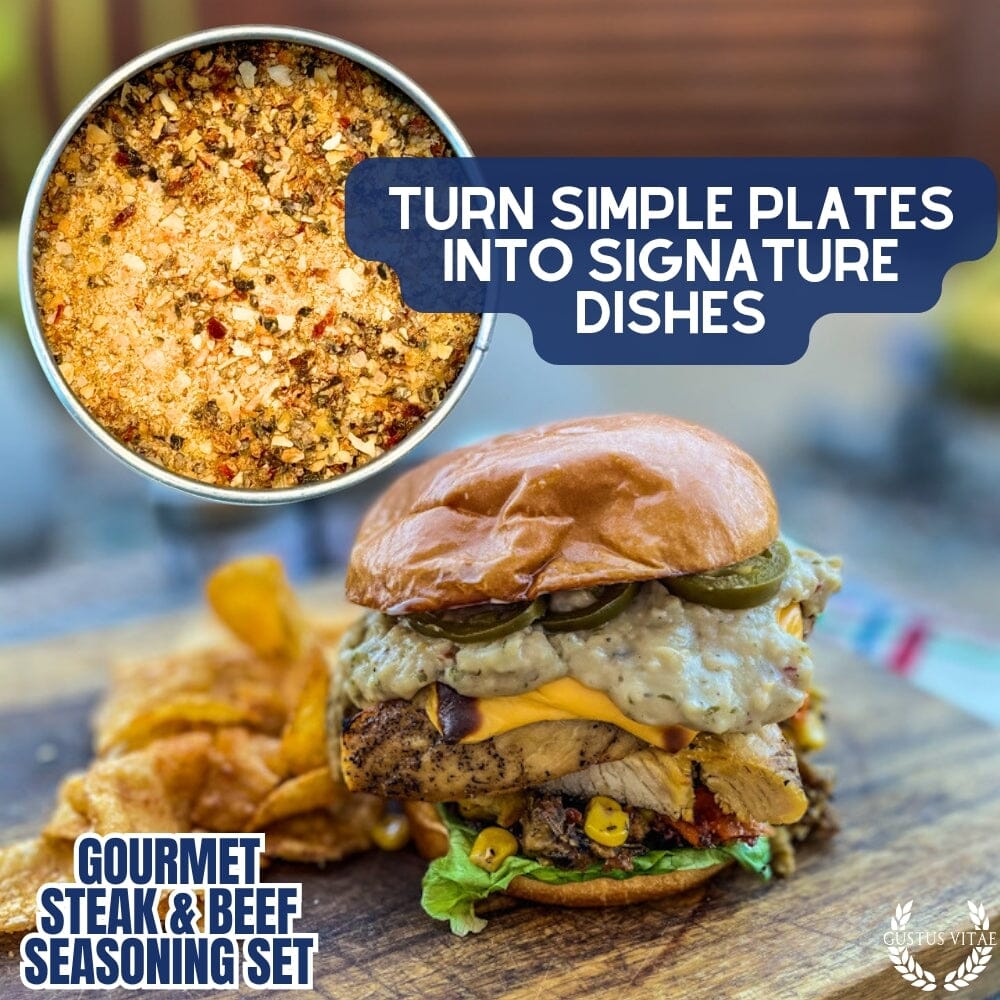 Gourmet BBQ Steak &  Beef Seasoning Gift Set - Six Pack