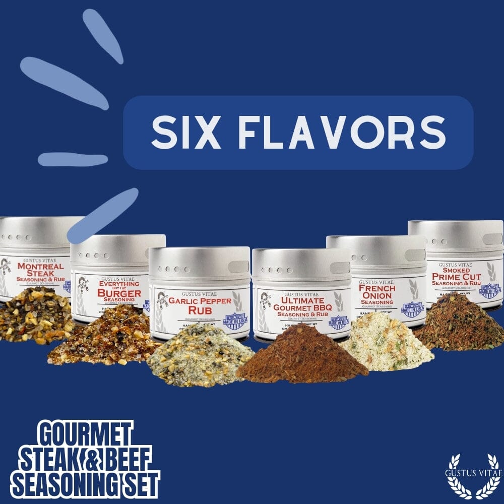 Gourmet BBQ Steak &  Beef Seasoning Gift Set - Six Pack