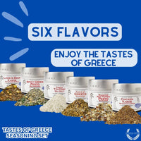 Greek Seasoning Gift Set - Tastes of Greece - Artisanal Spice Blends Six Pack