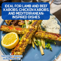 Greek Seasoning Gift Set - Tastes of Greece - Artisanal Spice Blends Six Pack