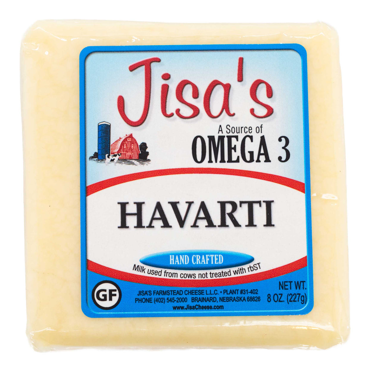 Best Nebraska Farmstead Cheese 6 Piece Sampler | Garlic Pepper, Cheddar, Havarti, Jalapeno, Spinach & Artichoke, Bacon | Hand-Cut and Carefully Aged