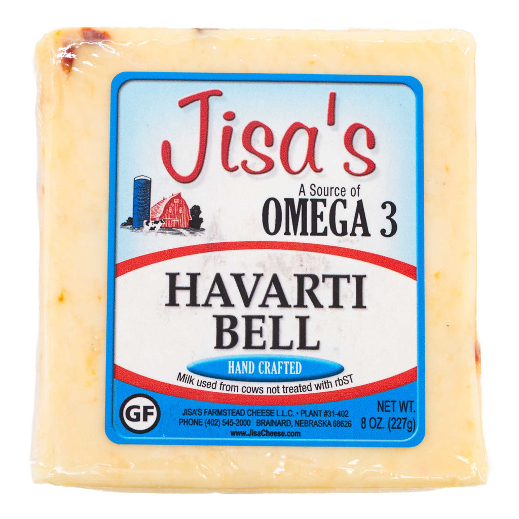 Best Nebraska Farmstead Cheese 6 Piece Sampler | Garlic Pepper, Dill, Havarti Bell, Tomato Basil, Garden Herb, Garlic Parsley | Made in Small Batches