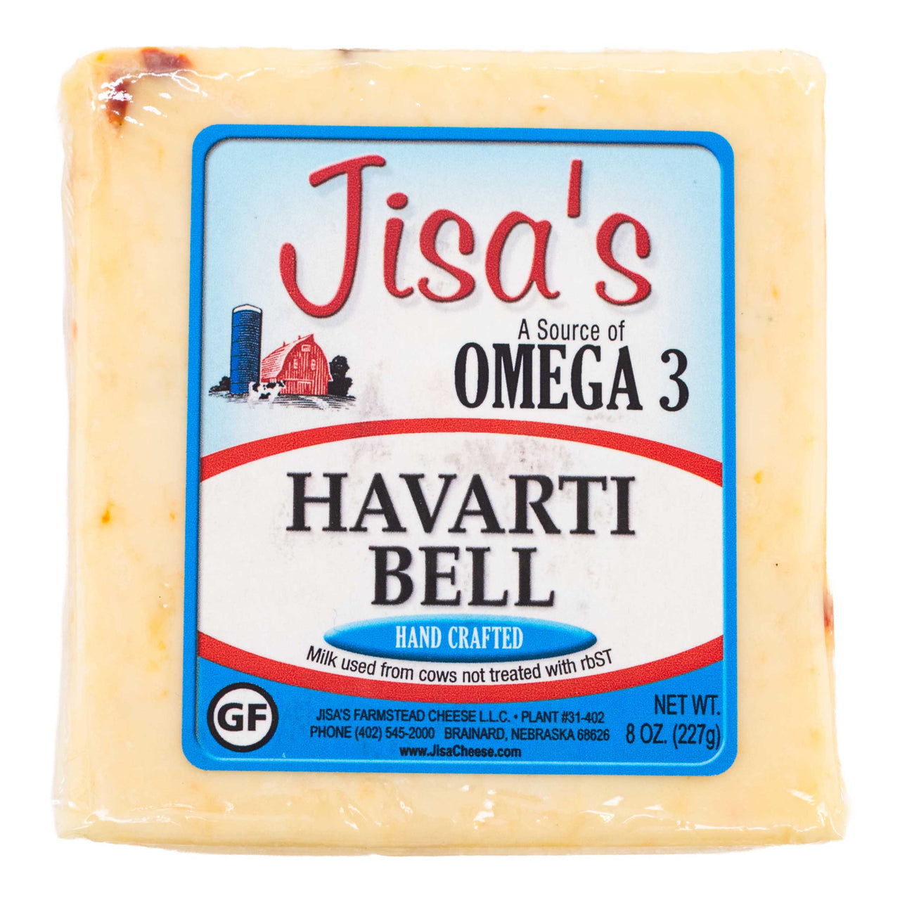 Best Nebraska Farmstead Cheese 6 Piece Sampler | Garlic Pepper, Dill, Havarti Bell, Tomato Basil, Garden Herb, Garlic Parsley | Made in Small Batches
