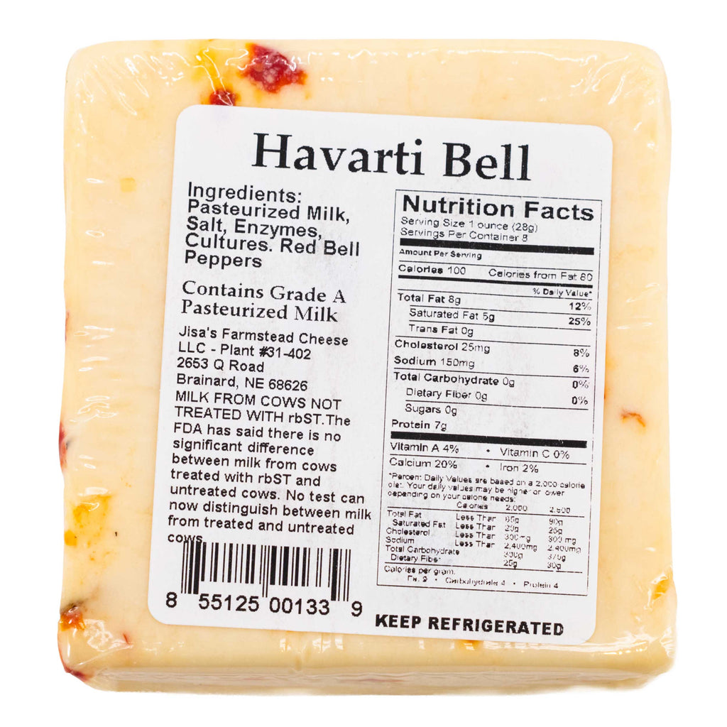 Best Nebraska Farmstead Cheese 6 Piece Sampler | Garlic Pepper, Dill, Havarti Bell, Tomato Basil, Garden Herb, Garlic Parsley | Made in Small Batches