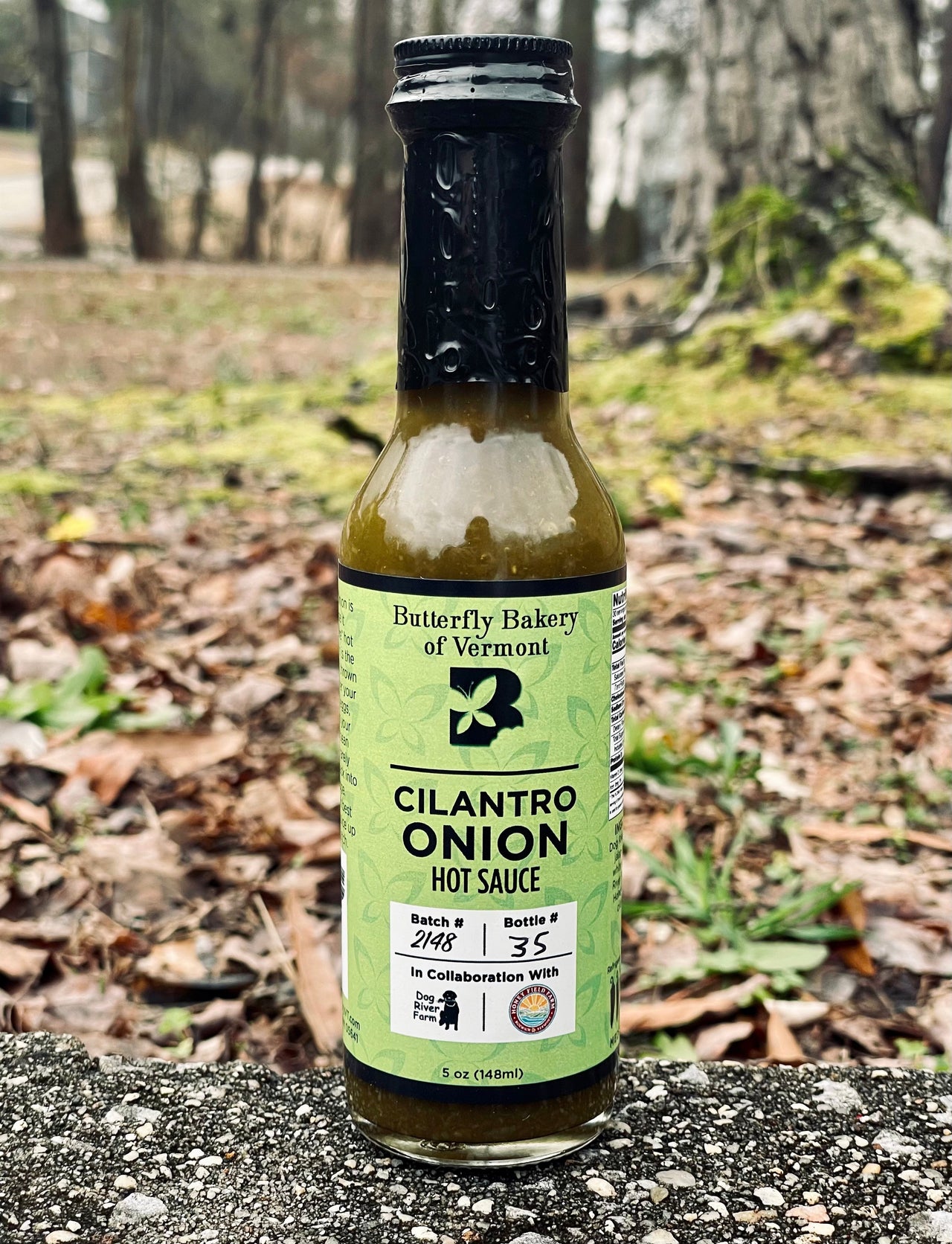 Butterfly Bakery Vermont Cilantro Onion Hot Sauce 5 oz.