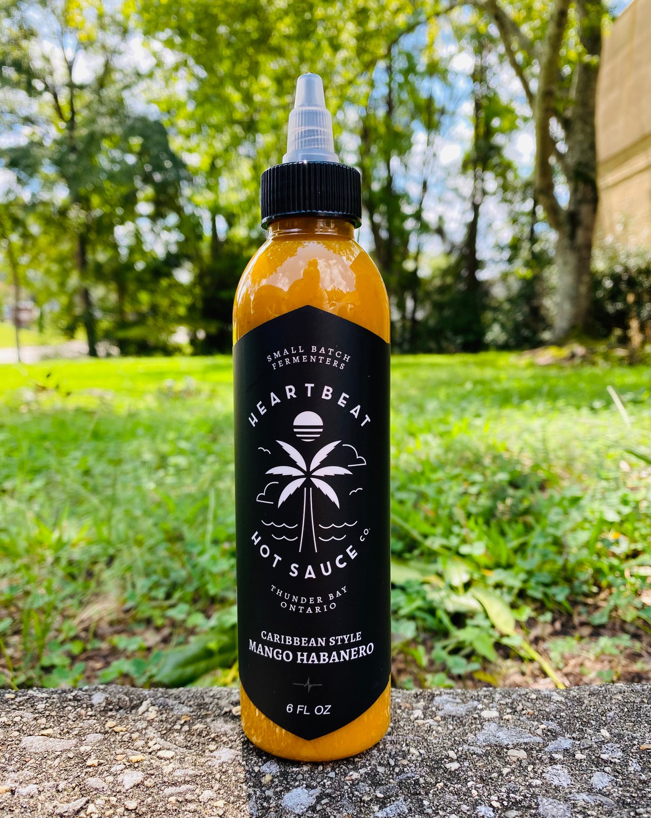 Heartbeat Caribbean Style Mango Habanero Hot Sauce 6 oz.