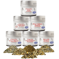 Italian Seasoning Gift Set - Tastes of Italy - Artisanal Spice Blends Six Pack