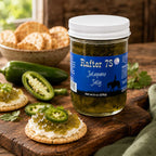 Jalapeno Jelly | 8 oz. Jar | 3 Pack | Burst of Mild Spice | Use in Dips | Fresh Jalapeños | Made in Paxton, NE | Rafter 7S