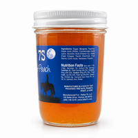 Spicy Mango-Peach Jelly | 8 oz. | 3 Pack | Tangy With A Hint of Spice | Fresh Fruit Flavor | Made in Paxton, NE | Rafter 7S