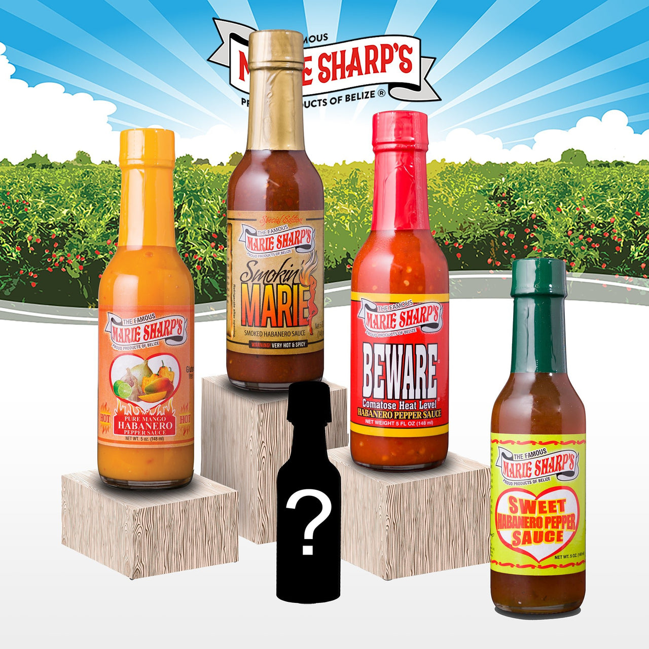 Marie Sharp's Dad's Hot Off the Grill | 4 - Pack Set - Marie Sharp's Company Store