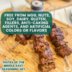 Middle Eastern Seasoning Gift Set - Tastes of The Middle East - Artisanal Spice Blends Six Pack