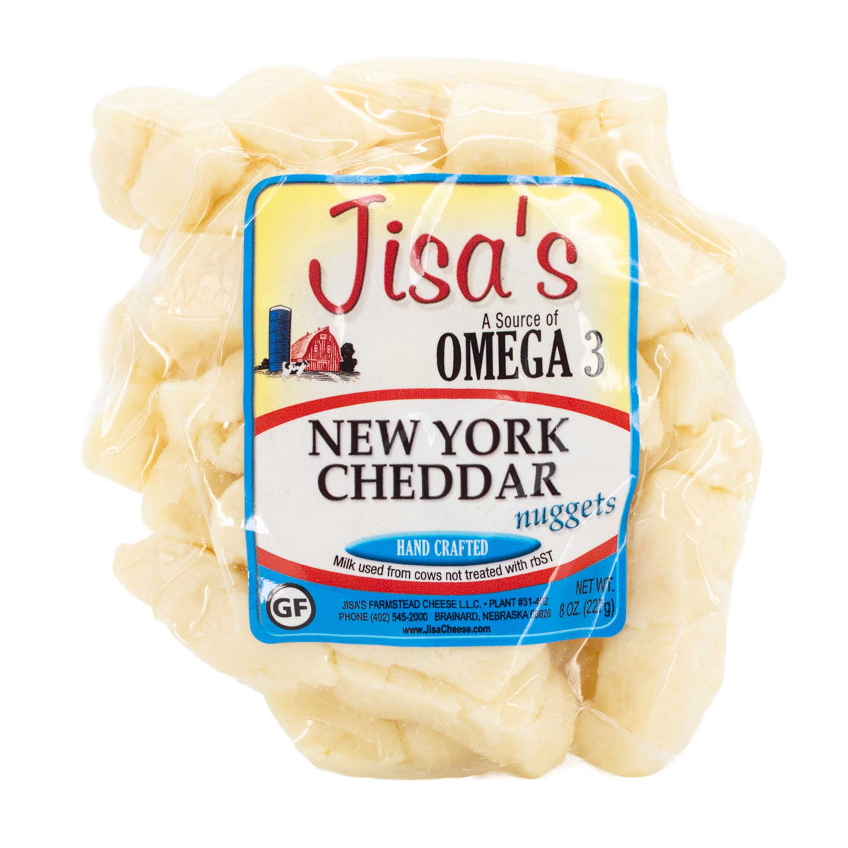 Best Nebraska Farmstead Cheese 6 Piece Sampler | Garlic Pepper, Cheddar, Havarti, Jalapeno, Spinach & Artichoke, Bacon | Hand-Cut and Carefully Aged