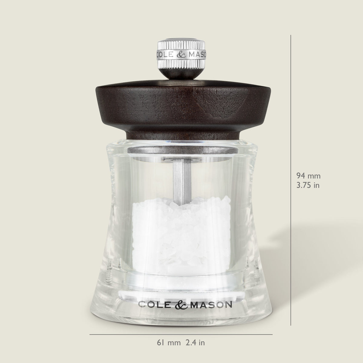 Cole & Mason Holborn Chocolate Beech Salt & Pepper Mills