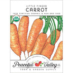 Little Finger Carrot Seeds (Organic)