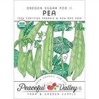 Oregon Sugar Pod Pea Seeds (Organic)