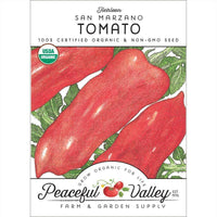 San Marzano Tomato Seeds (Organic)