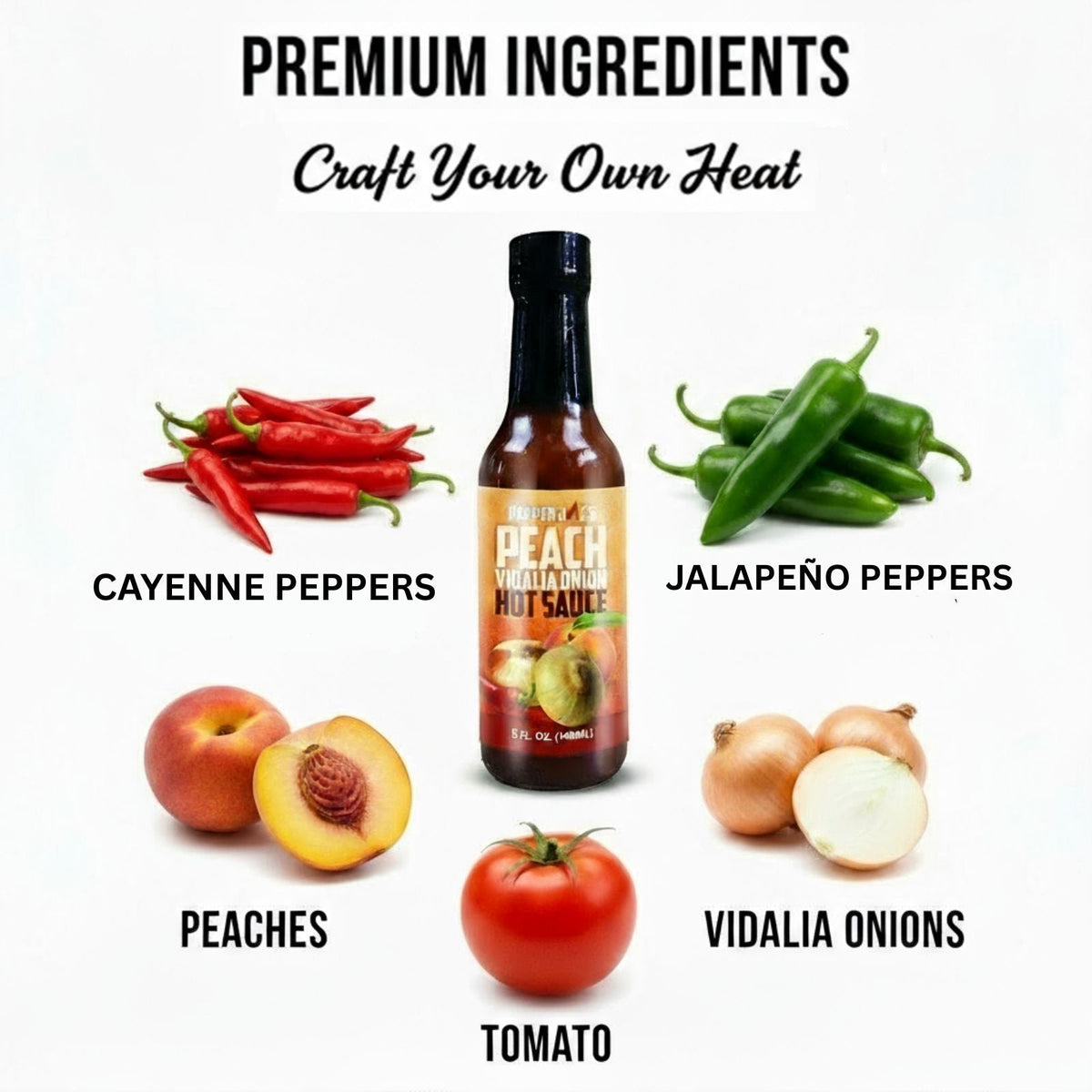 Peach Vidalia Onion Hot Sauce