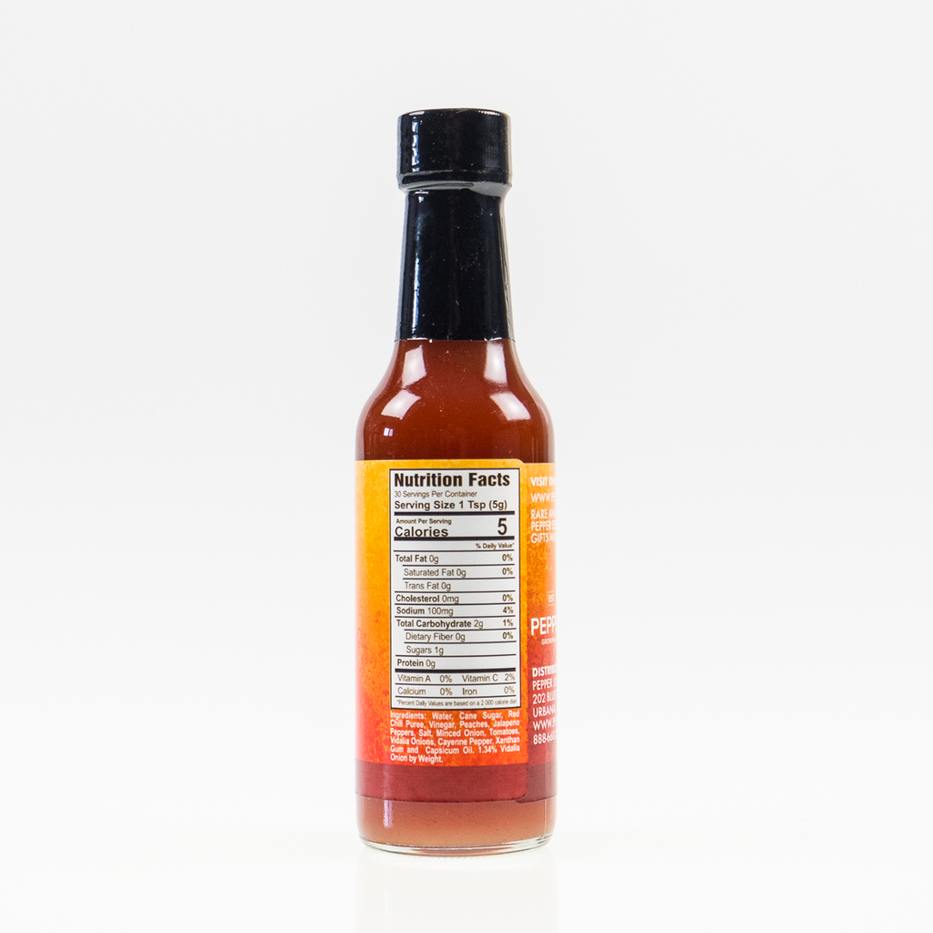 Peach Vidalia Onion Hot Sauce