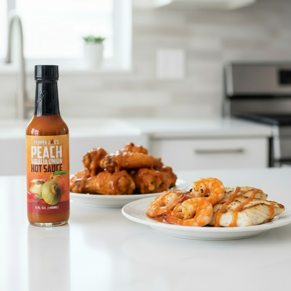 Peach Vidalia Onion Hot Sauce